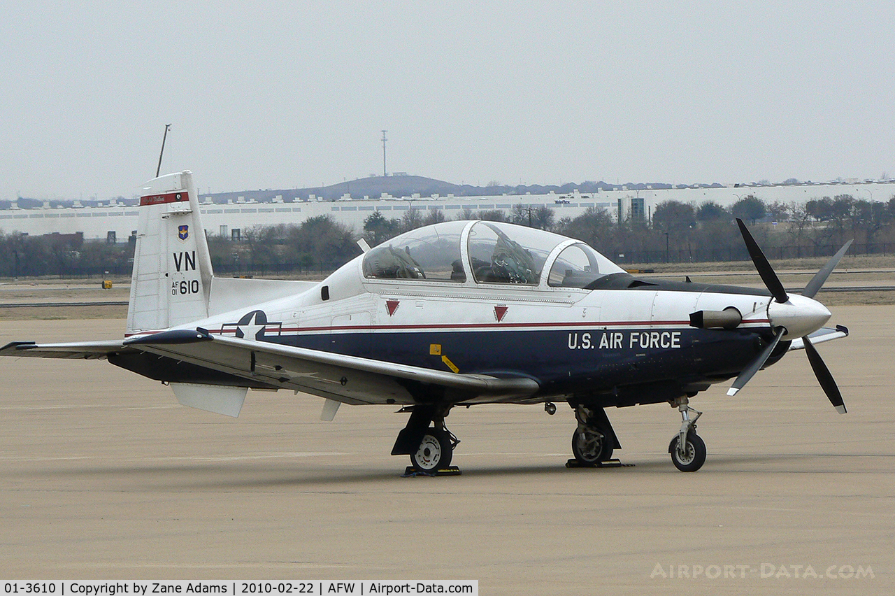 01-3610, 2001 Raytheon T-6A Texan II C/N PT-133, At Fort Worth Alliance Airport