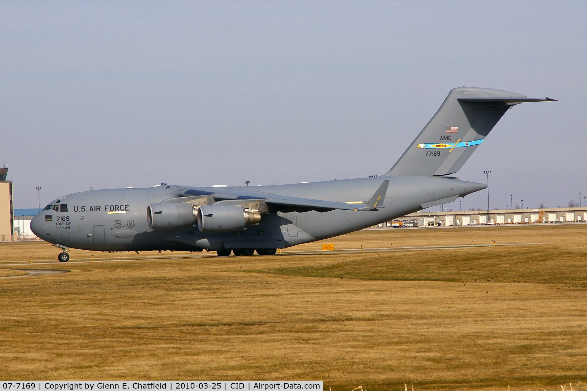 07-7169, 2007 Boeing C-17A Globemaster III C/N F-179/P-169, Presidential support aircraft parked on taxiway C