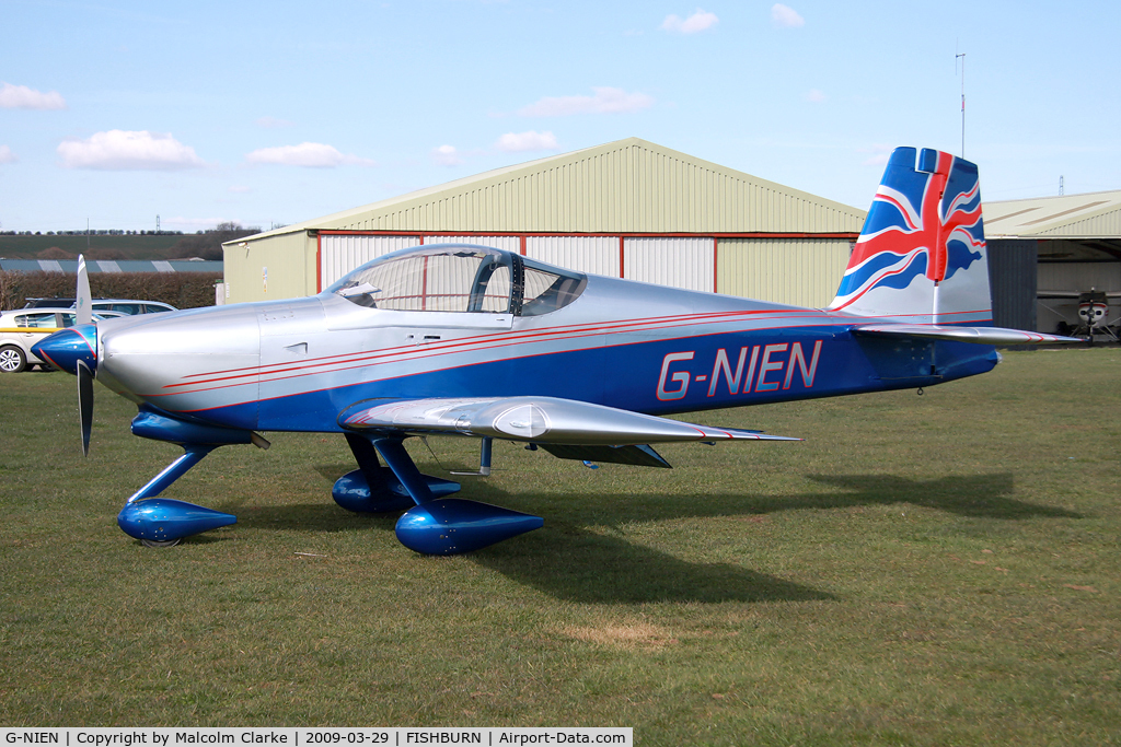 G-NIEN, 2006 Vans RV-9A C/N PFA 320-14419, Van's RV-9A at Fishburn Airfield in 2009.