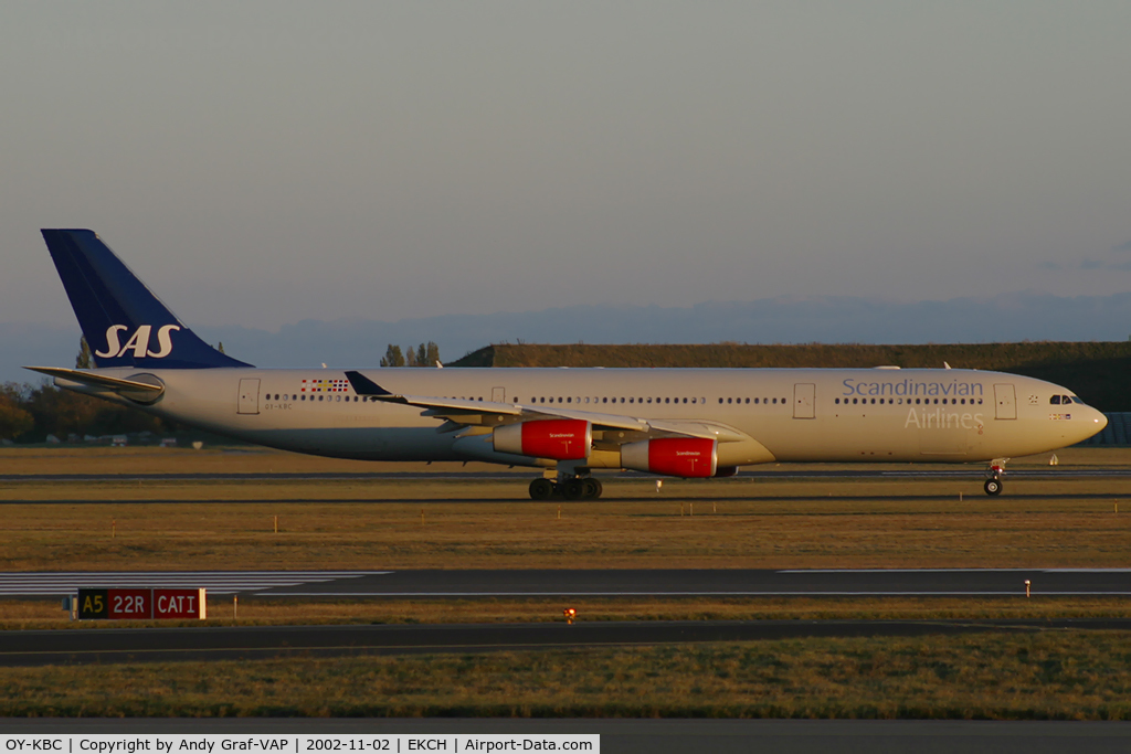 OY-KBC, 2002 Airbus A340-313X C/N 467, Scandinavian Airlines A340-300