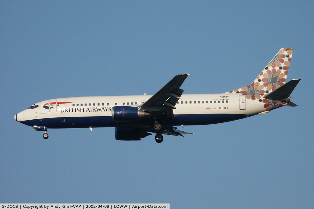 G-DOCS, 1992 Boeing 737-436 C/N 25852, British Airways 737-400