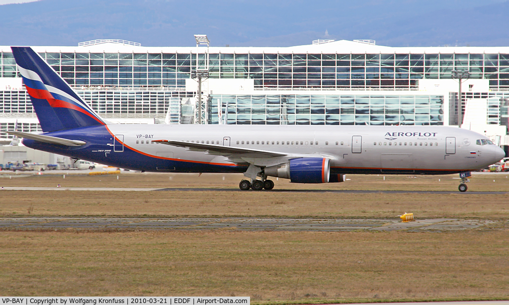 VP-BAY, 1999 Boeing 767-36N/SF C/N 30110, Aeroflot