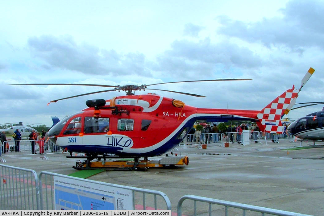 9A-HKA, 2004 Eurocopter-Kawasaki EC-145 (BK-117C-2) C/N 9055, Eurocopter EC.145C-2 [9055] Schonefeld~D 19/05/2006. Seen at the Berlin Airshow.