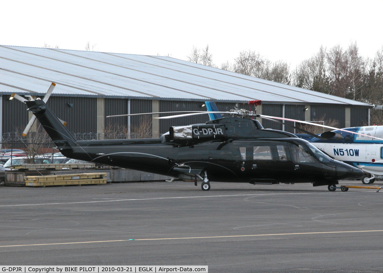 G-DPJR, 1989 Sikorsky S-76B C/N 760352, S-76B IN THE PREMIAIR COMPOUND