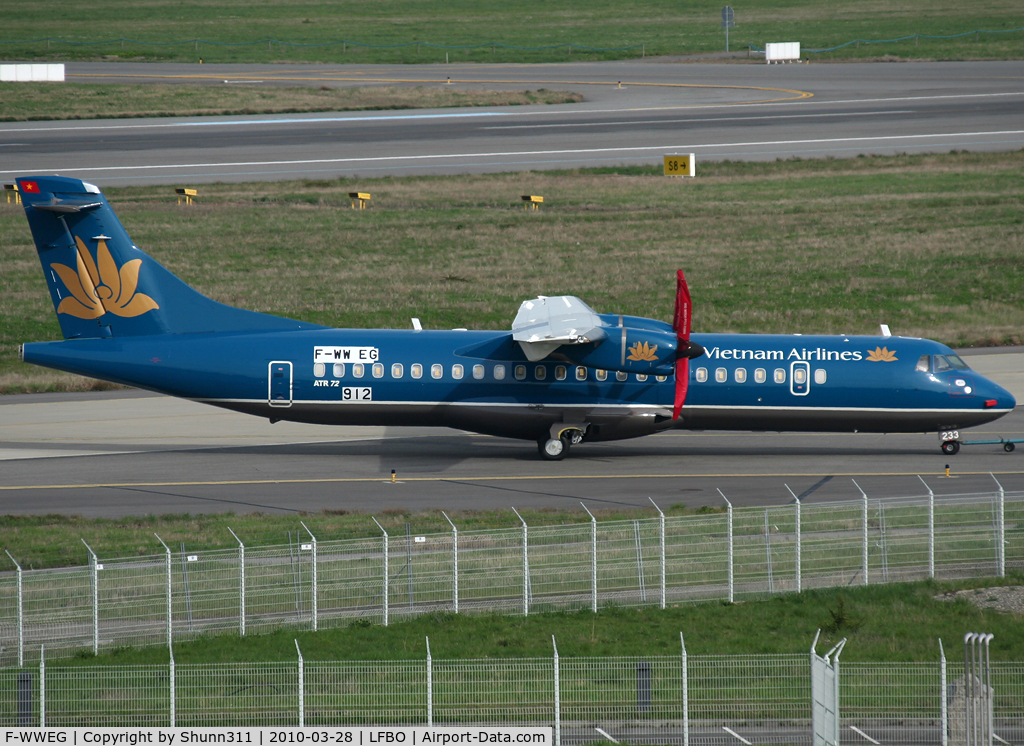 F-WWEG, 2010 ATR 72-212A C/N 912, C/n 0912 - To be VN-B233