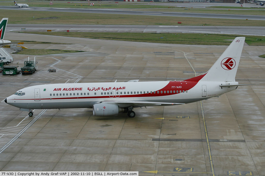 7T-VJO, 2001 Boeing 737-8D6 C/N 30207, Air Algerie 737-800