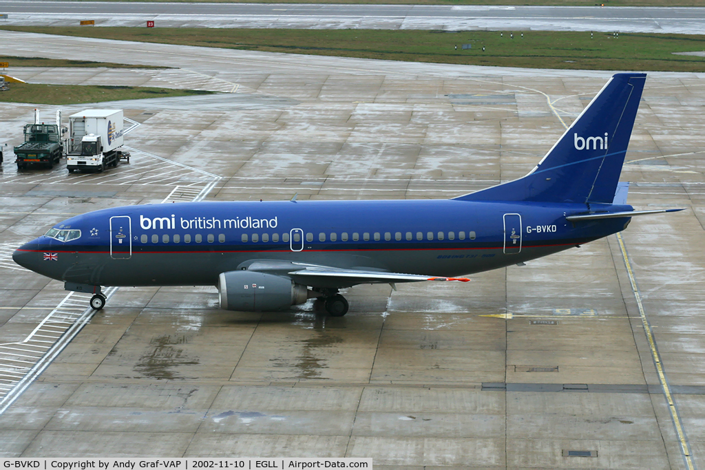 G-BVKD, 1992 Boeing 737-59D C/N 26421, BMI 737-500