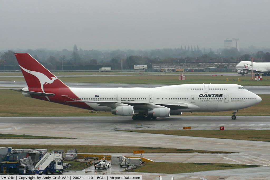 VH-OJK, 1991 Boeing 747-438 C/N 25067, Qantas 747-400