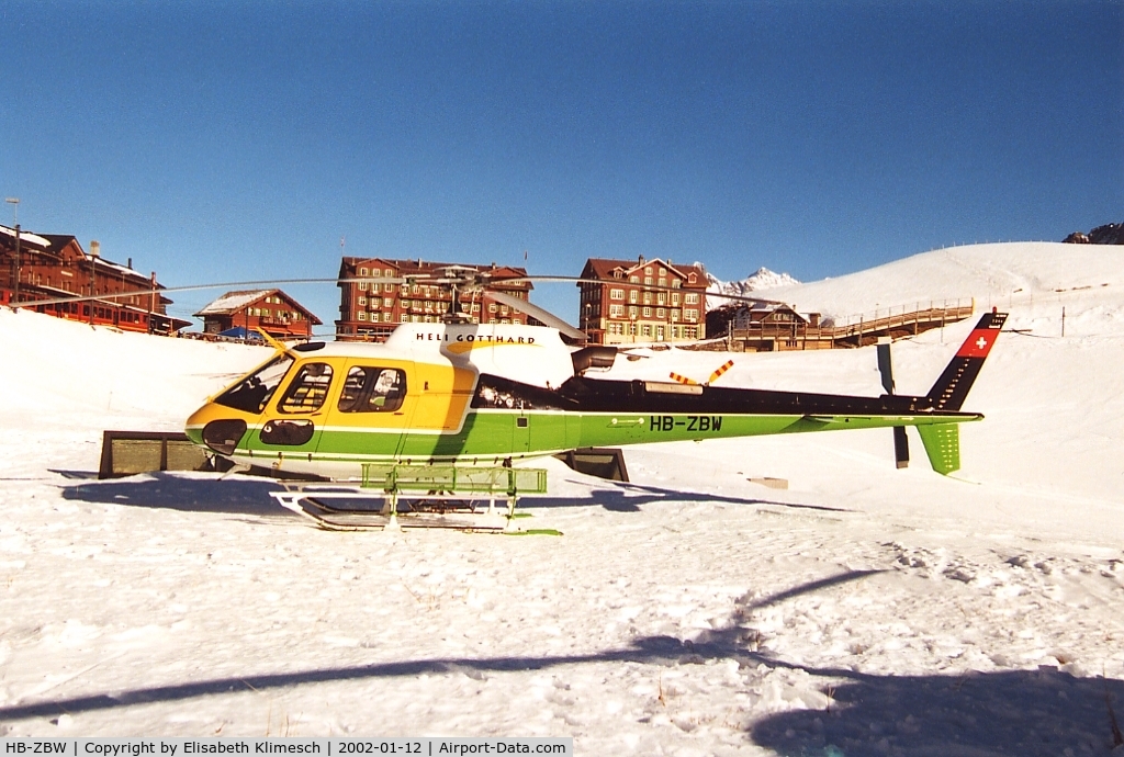 HB-ZBW, 2000 Eurocopter AS-350B-3 Ecureuil Ecureuil C/N 3266, at Lauberhorn