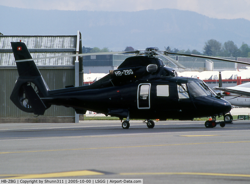 HB-ZBG, 1987 Aérospatiale AS-365N-2 Dauphin C/N 6251, Parked at the Swiss Copters area...