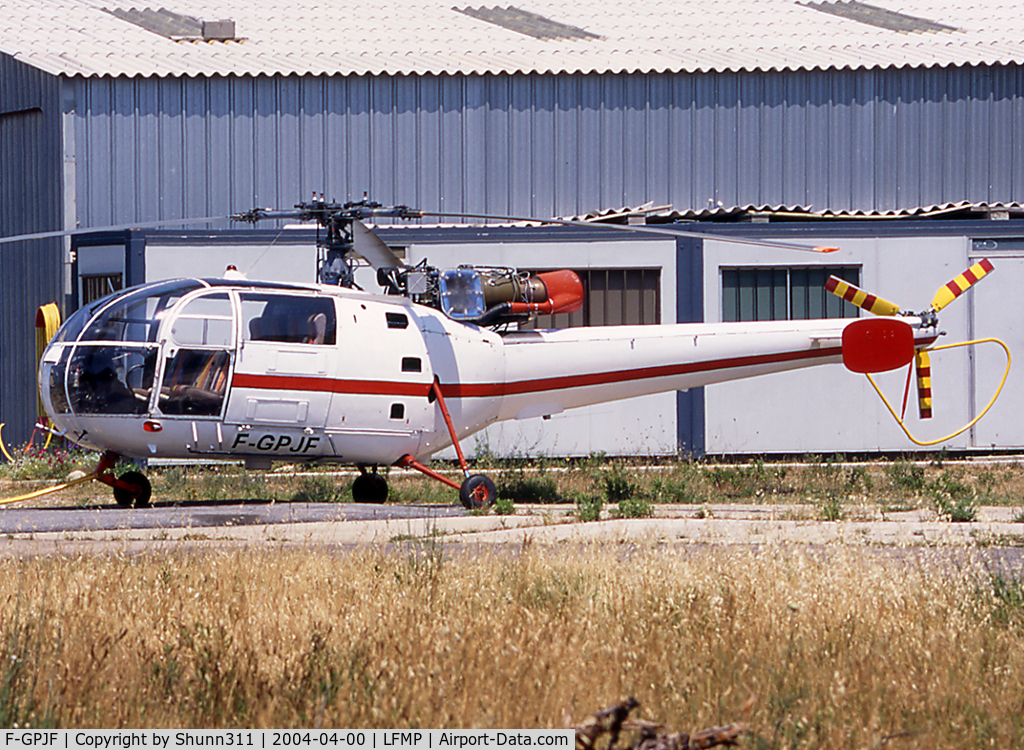 F-GPJF, Aerospatiale SA-316B Alouette III C/N 1353, Parked at the maintenance area...