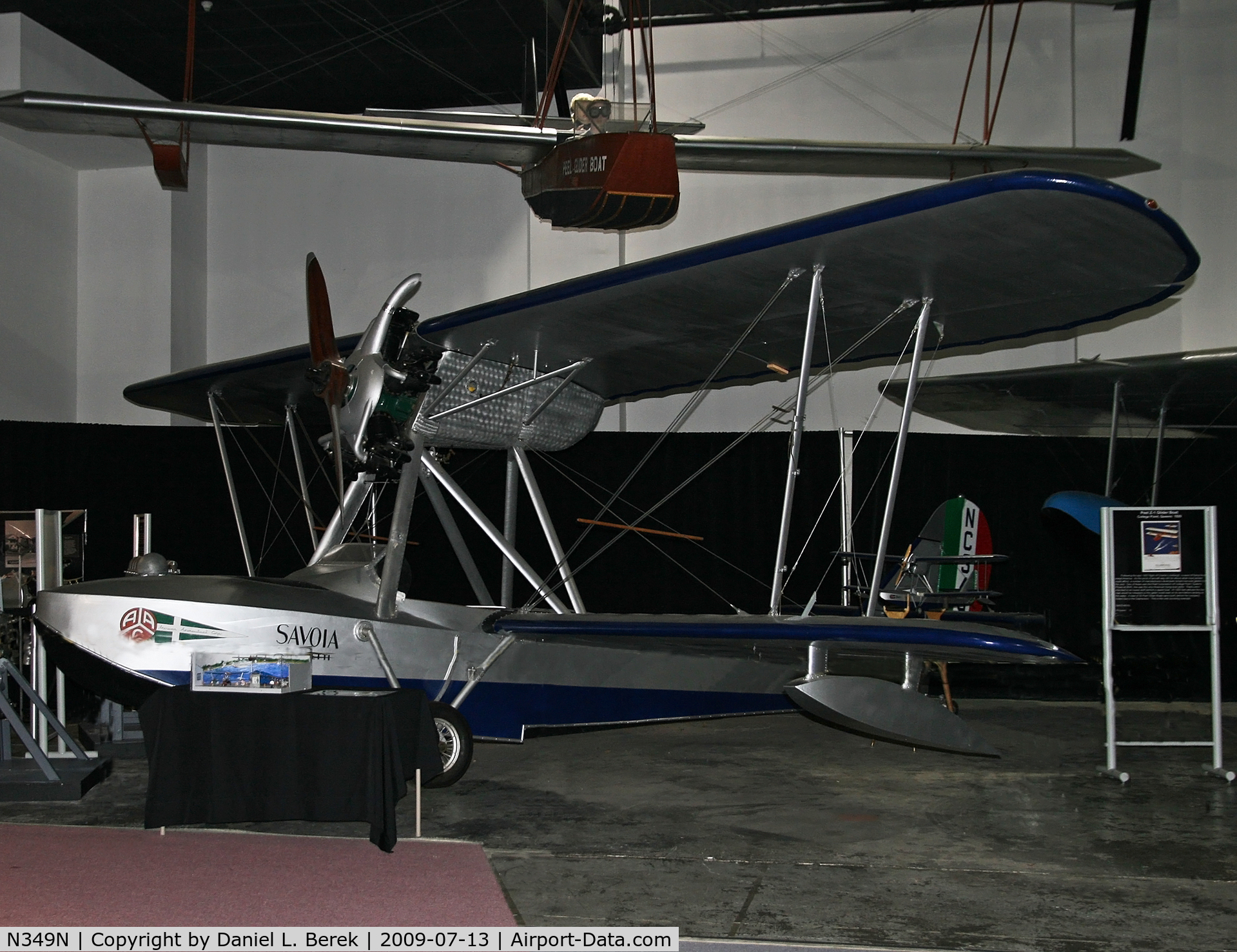 N349N, 1929 Savoia-Marchetti S-56 C/N 12, Golden Age amphibian, one of only two in existence, on loan to the Cradle of Aviation Museum.