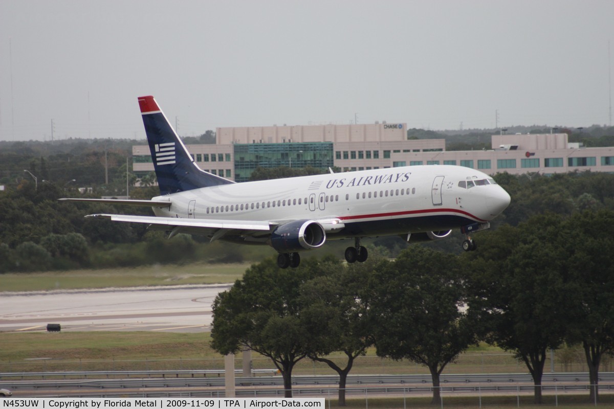 N453UW, 1991 Boeing 737-4B7 C/N 24980, USAirways 737-400