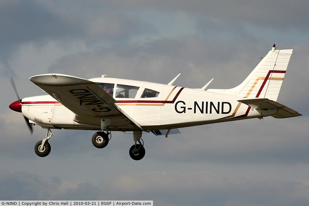 G-NIND, 1973 Piper PA-28-180 Cherokee Challenger C/N 28-7305420, Privately owned