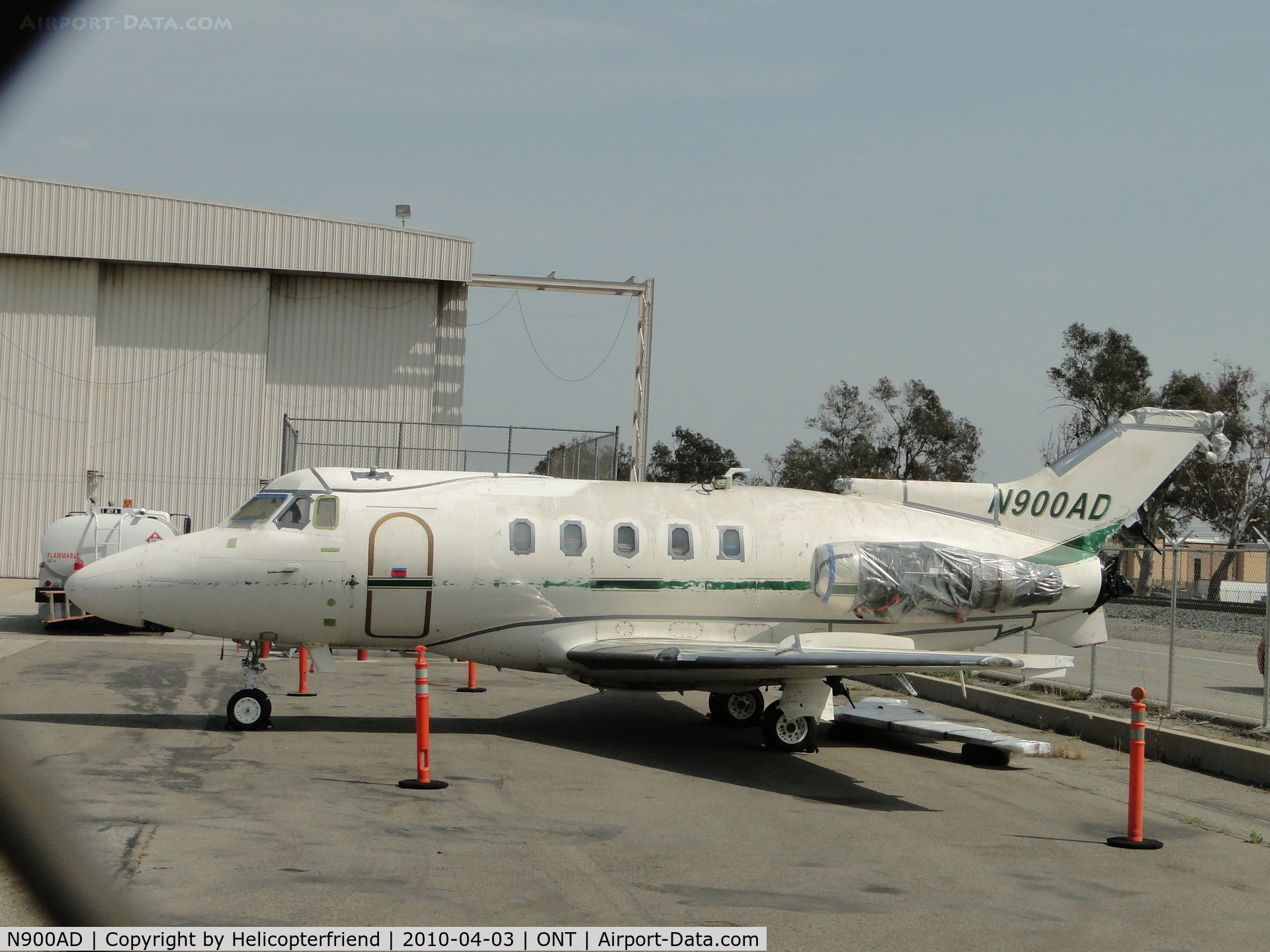 N900AD, 1971 Hawker Siddeley BH.125-400A C/N NA769, Looks like it's being readied to be painted