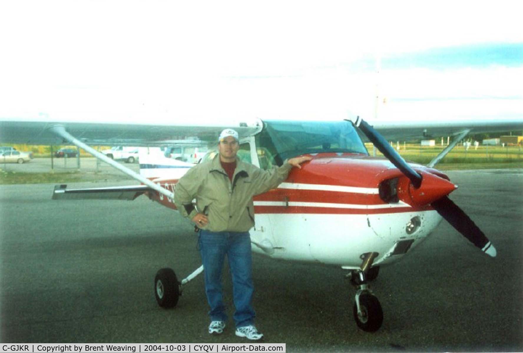 C-GJKR, 1976 Cessna 172M C/N 17266508, I soloed in this O'l girl and did my flight test in her. Great memories