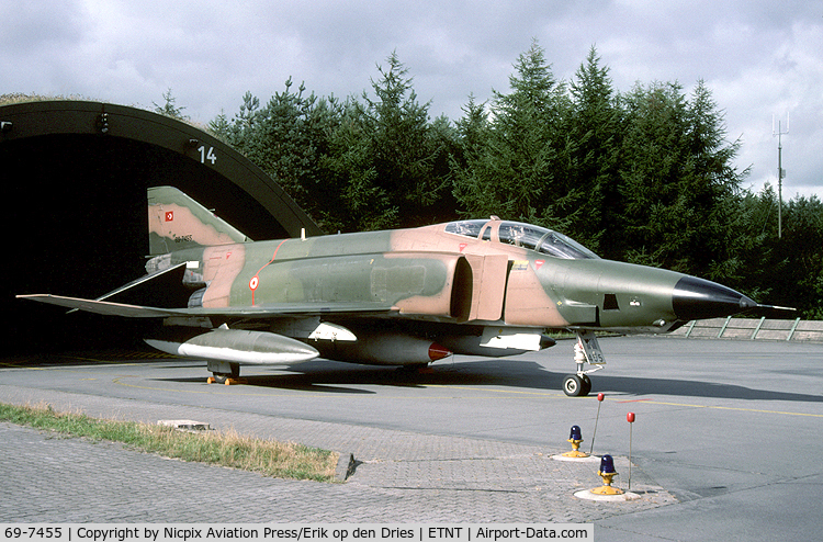 69-7455, 1969 McDonnell Douglas RF-4E Phantom II C/N 3938, Turkish AF RF-4E 69-7455 was obtained from the German AF where it fle as 3508
