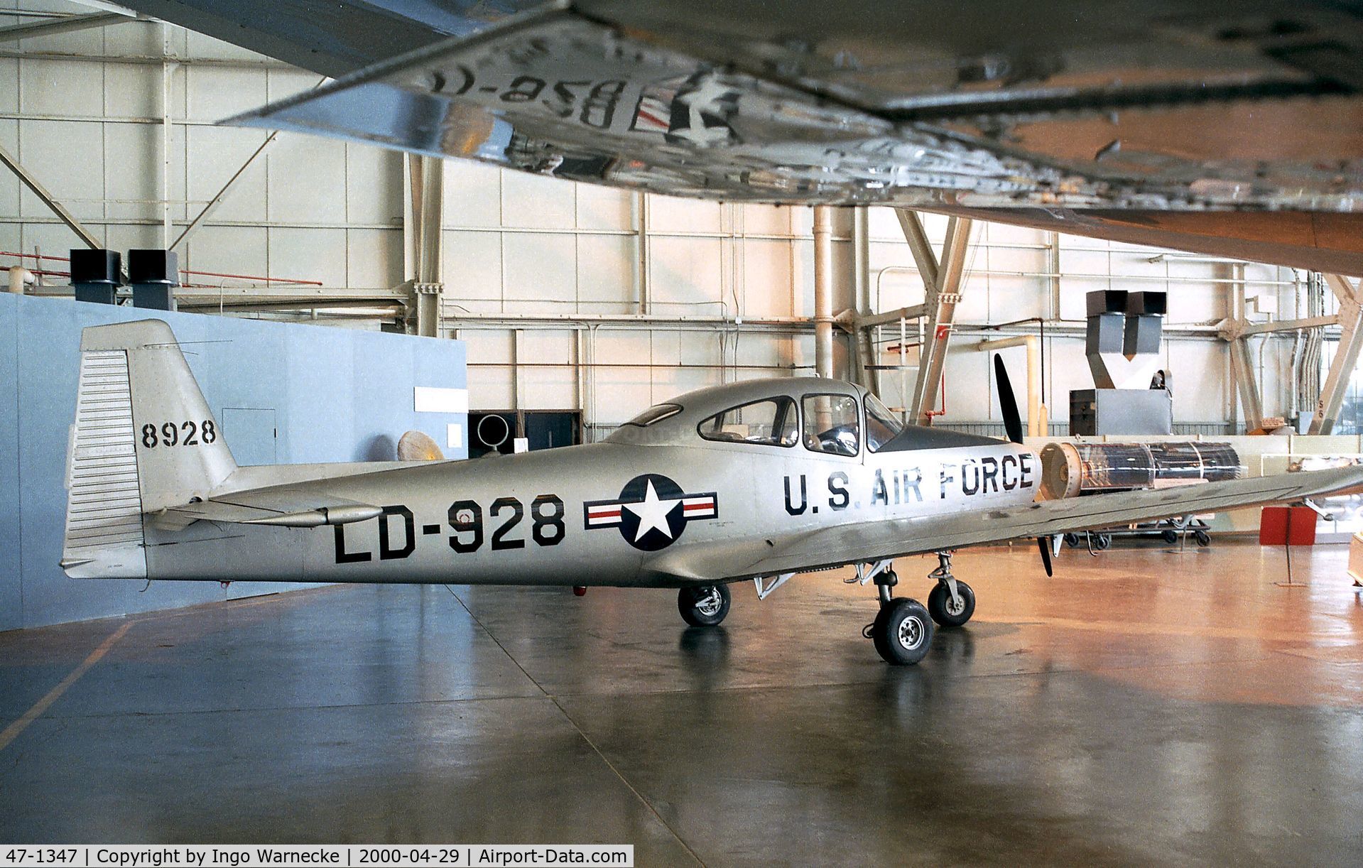 47-1347, 1947 North American Navion L-17A C/N NAV-4-1059, North American L-17A Navion of the USAF at the USAF Museum, Dayton OH