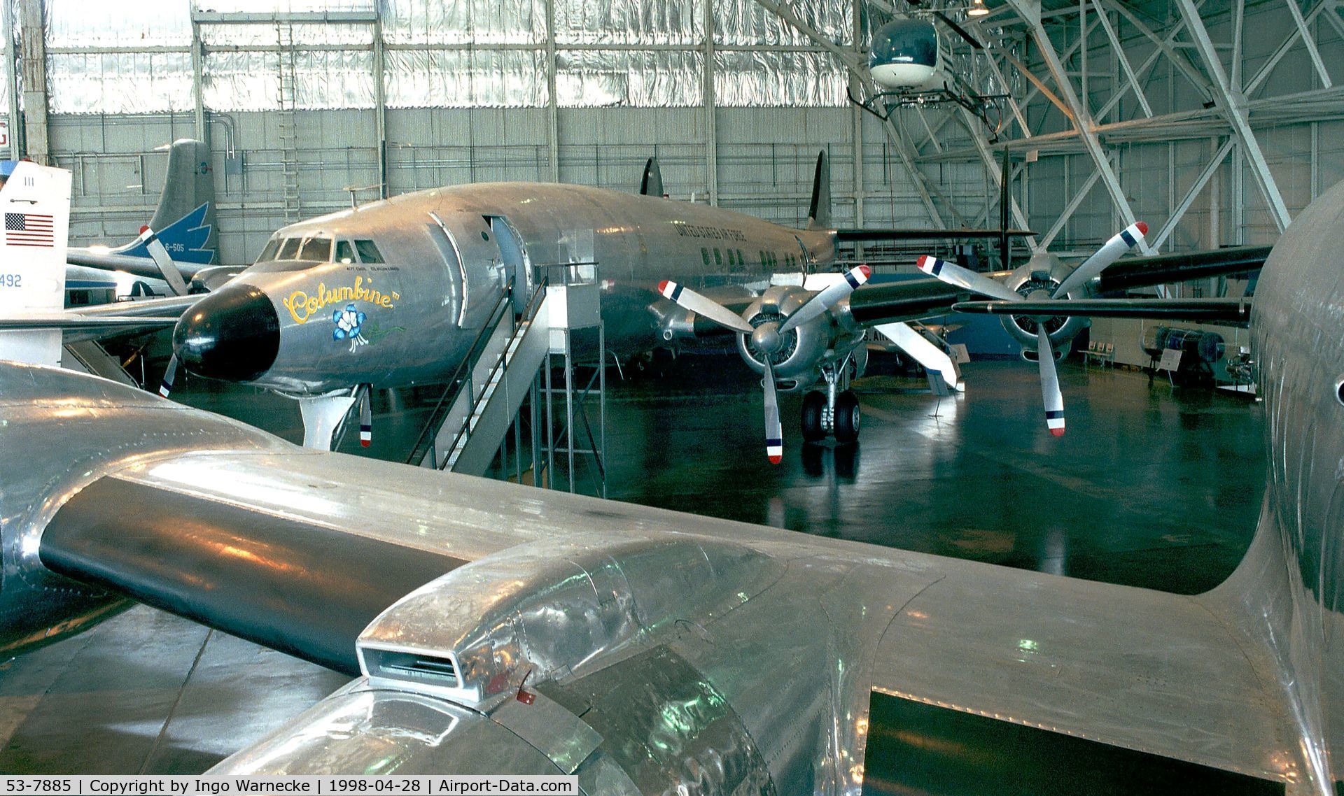 53-7885, 1953 Lockheed VC-121E Super Constellation C/N 4151, Lockheed VC-121E 