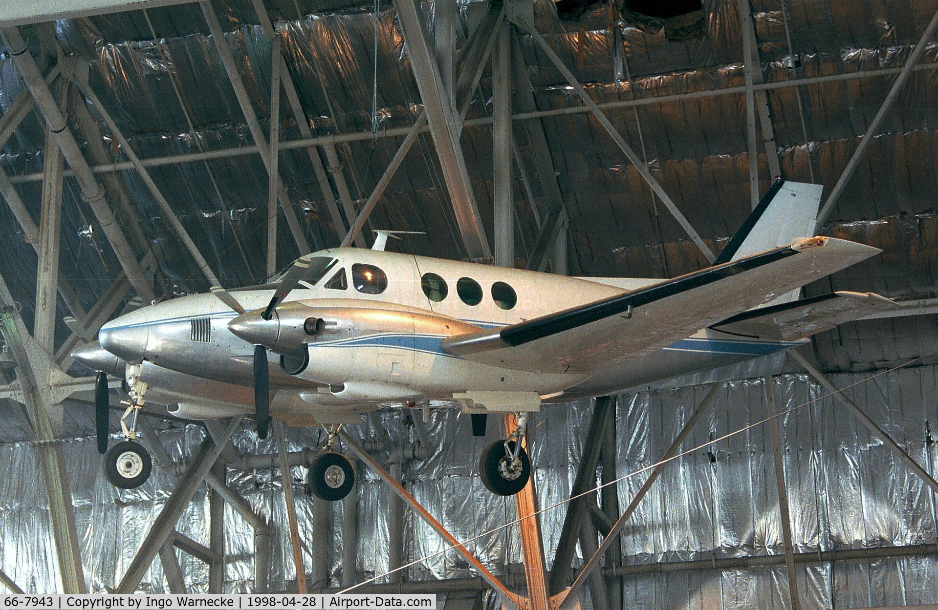 66-7943, 1966 Beech VC-6A King Air C/N LJ.91, Beechcraft VC-6A King Air of the USAF at the USAF Museum, Dayton OH