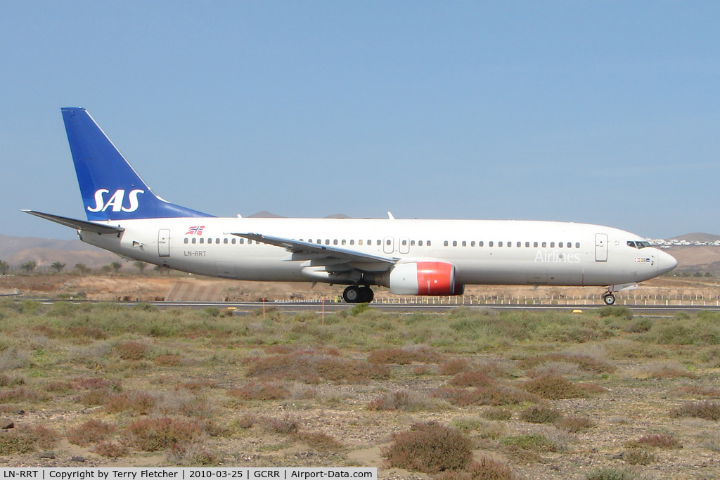LN-RRT, 2001 Boeing 737-883 C/N 28326, SAS B737 at Arrecife , Lanzarote in March 2010