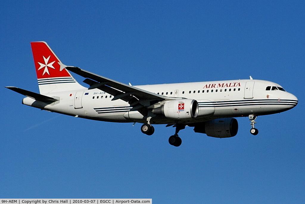 9H-AEM, 2005 Airbus A319-111 C/N 2382, Air Malta