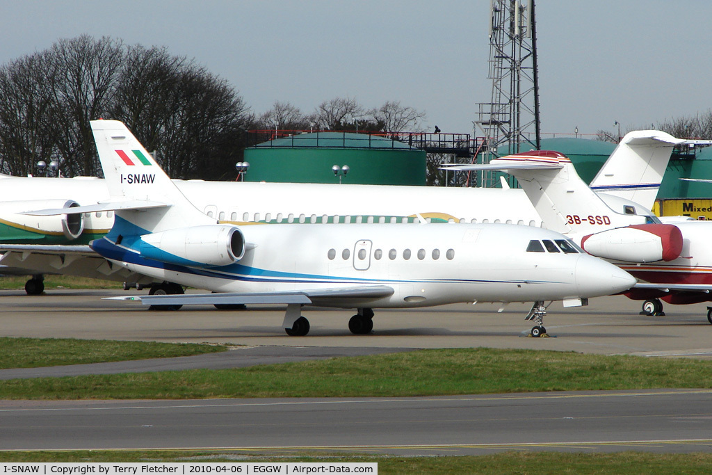 I-SNAW, 1995 Dassault Falcon 2000 C/N 012, Italian Falcon 2000 at Luton