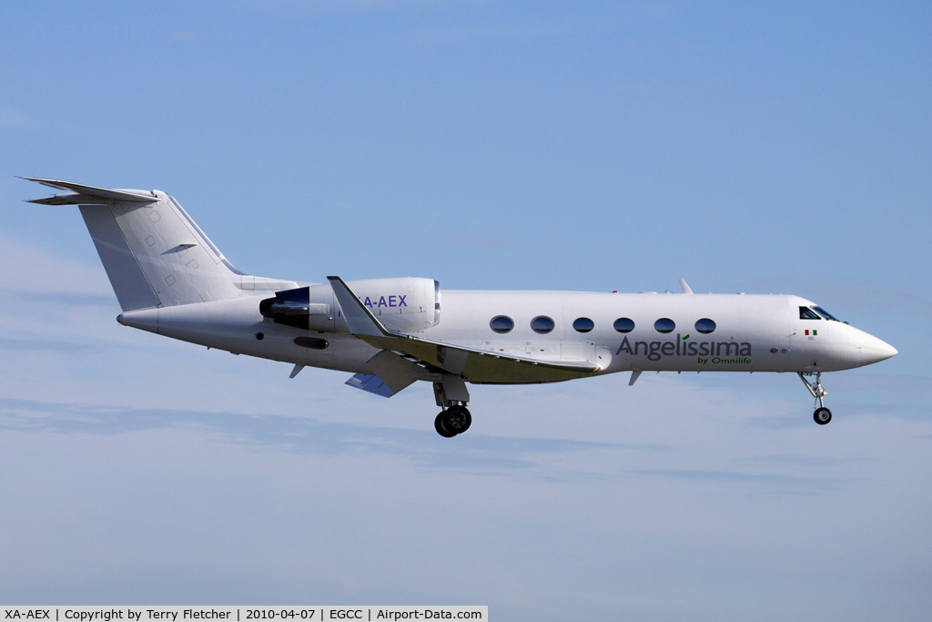 XA-AEX, 1988 Gulfstream Aerospace G-IV C/N 1064, Mexican Gulfstream at Manchester