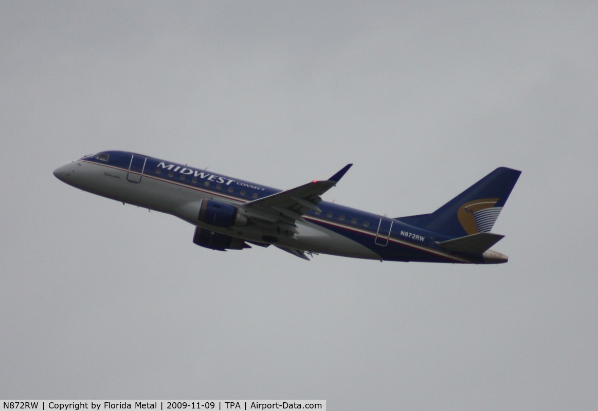 N872RW, 2006 Embraer ERJ 170-100 SE C/N 17000143, Midwest EMB-170