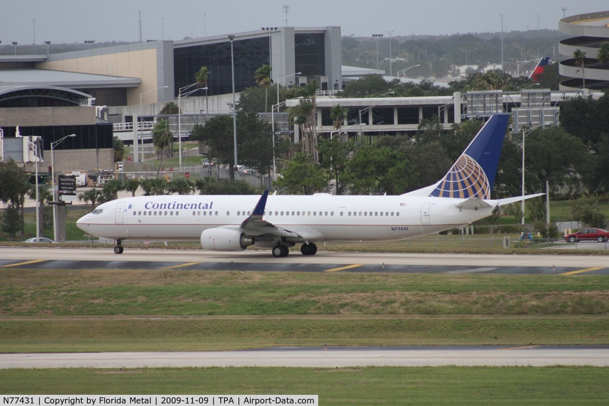 N77431, 2009 Boeing 737-924/ER C/N 32833, Continental 737-900ER