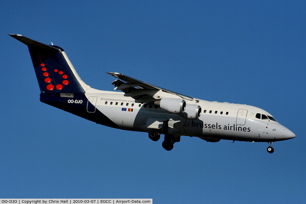 OO-DJO, 1995 British Aerospace Avro 146-RJ85 C/N E.2279, Brussels Airlines
