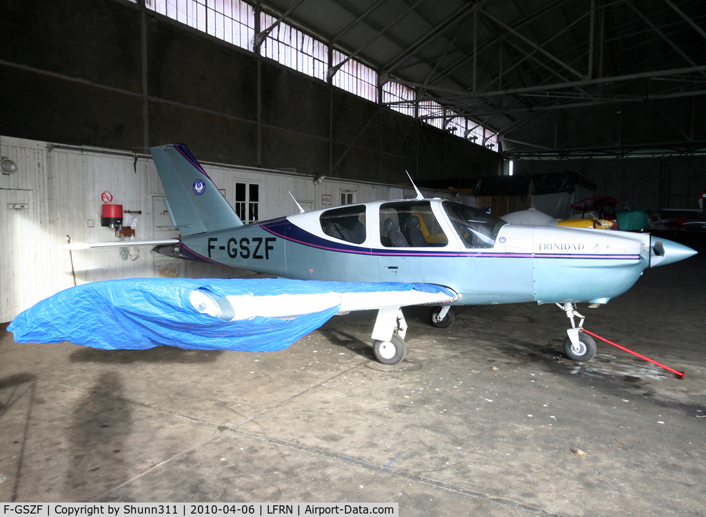 F-GSZF, Socata TB-20 C/N 1910, Inside Airclub's hangar...