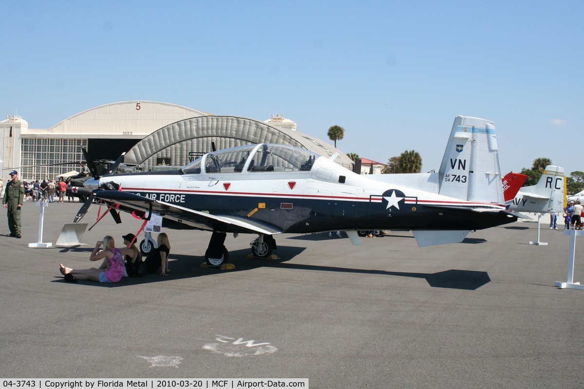 04-3743, 2004 Raytheon T-6A Texan II C/N PT-295, T-6A Texan II