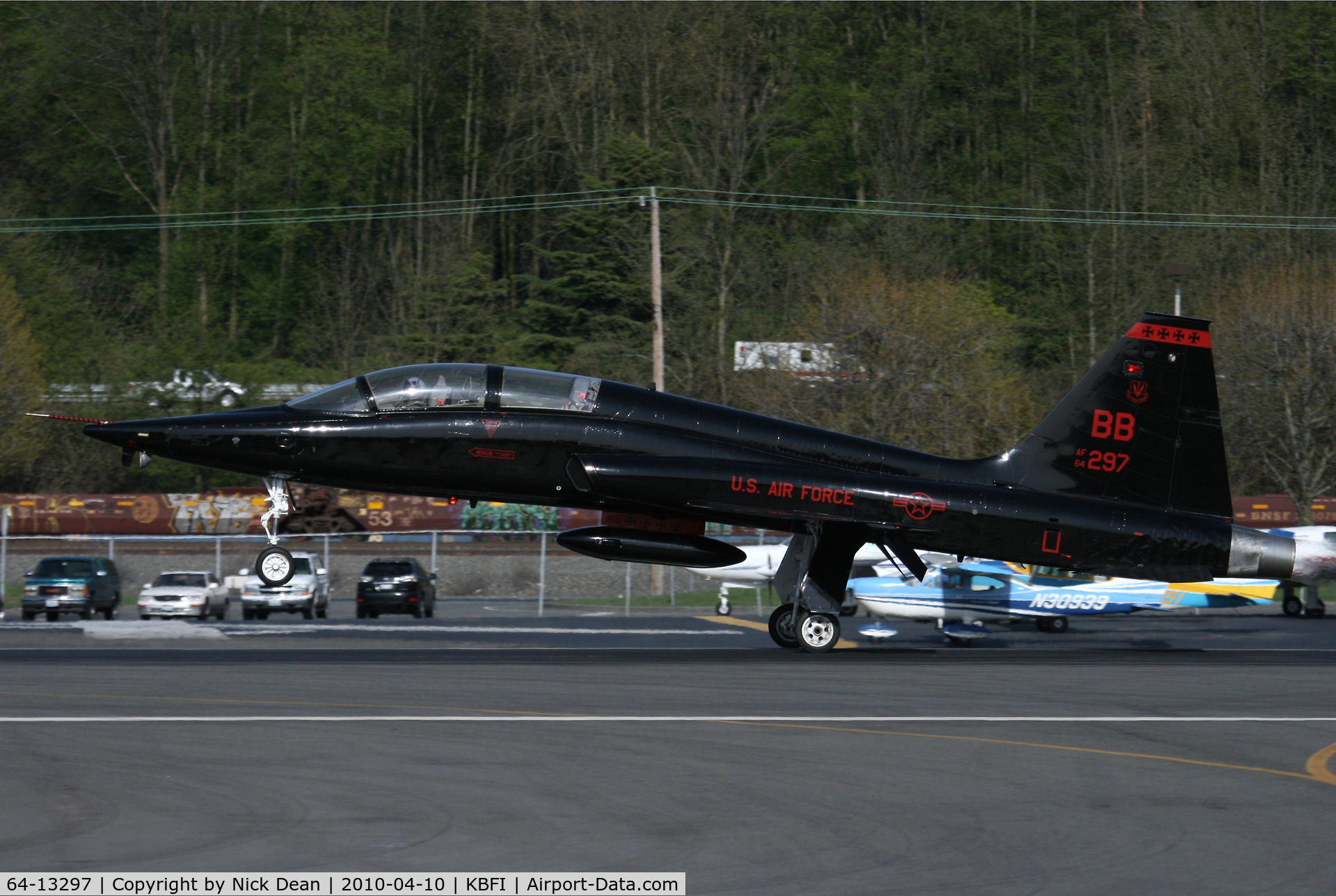 64-13297, 1964 Northrop T-38A Talon C/N N.5726, KBFI Forced to make 2 go arounds before landing due to some very incompetant ATC
