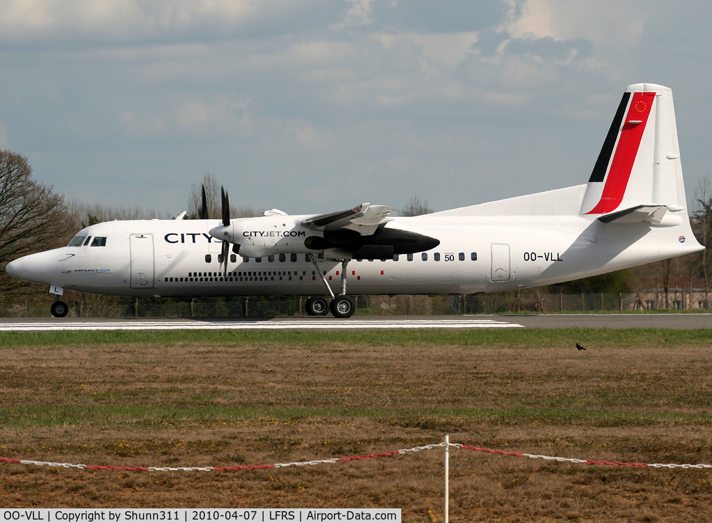 OO-VLL, 1989 Fokker 50 C/N 20144, Ready for take off...