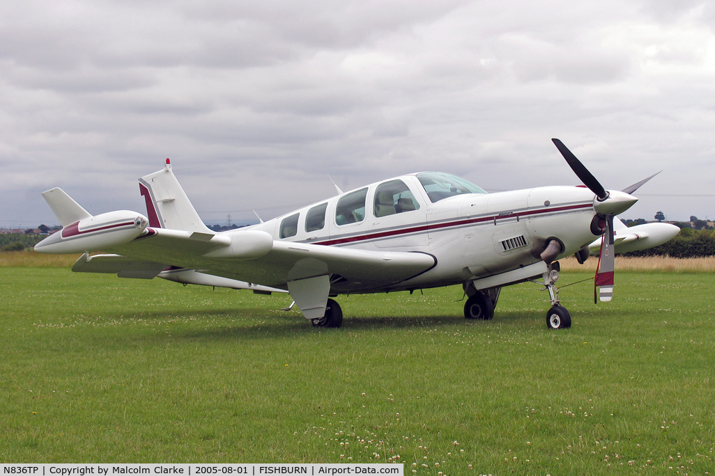 N836TP, 1984 Beech A36 Bonanza 36 C/N E=2124, Beech A36 Bonanza 36 at Fishburn Airfield in 2005.