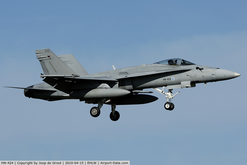 HN-424, McDonnell Douglas F-18C Hornet C/N 1421, The Finnish contingent at Frisian Flag consisted of a number of Hornets.
