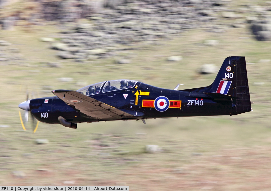 ZF140, 1988 Short S-312 Tucano T1 C/N S006/T6, Royal Air Force. Operated by 207 (R) Squadron. Dunmail Raise, Cumbria.