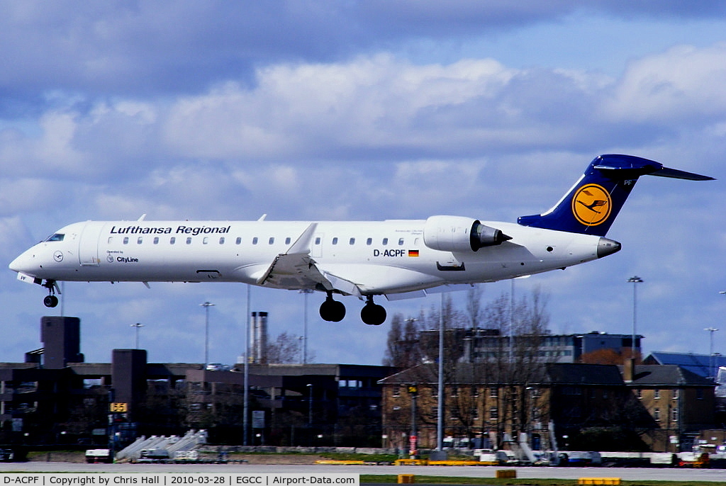 D-ACPF, 2001 Canadair CRJ-701ER (CL-600-2C10) Regional Jet C/N 10030, Lufthansa
