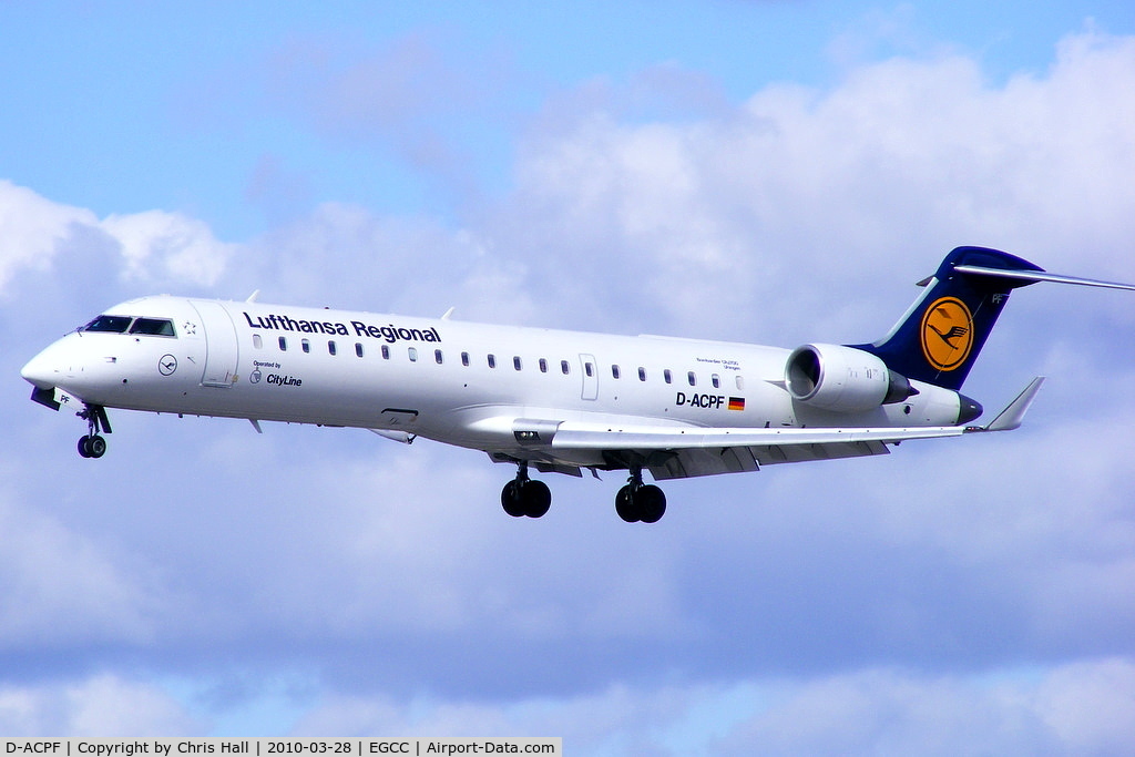 D-ACPF, 2001 Canadair CRJ-701ER (CL-600-2C10) Regional Jet C/N 10030, Lufthansa Regional operated by CityLine