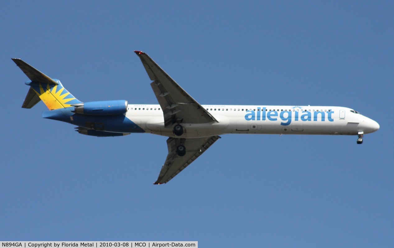 N894GA, 1988 McDonnell Douglas MD-82 (DC-9-82) C/N 49660, Allegiant MD82