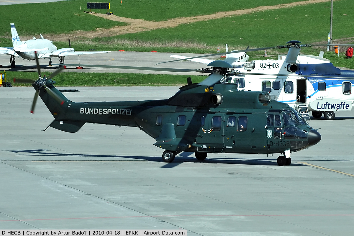 D-HEGB, Aerospatiale AS-332L-1 Super Puma C/N 2265, Bundespolizei