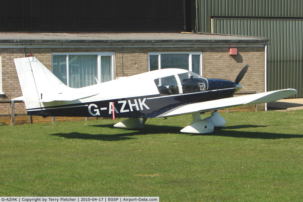 G-AZHK, 1971 Robin HR-100-200B Royale C/N 113, 1971 Avions Pierre Robin PIERRE ROBIN HR100/200B on a pleasant day at Peterborough Sibson