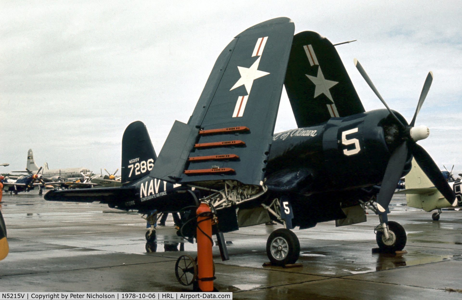 N5215V, 1945 Vought F4U-4 Corsair C/N 9440, Now displayed at Polk City, the 