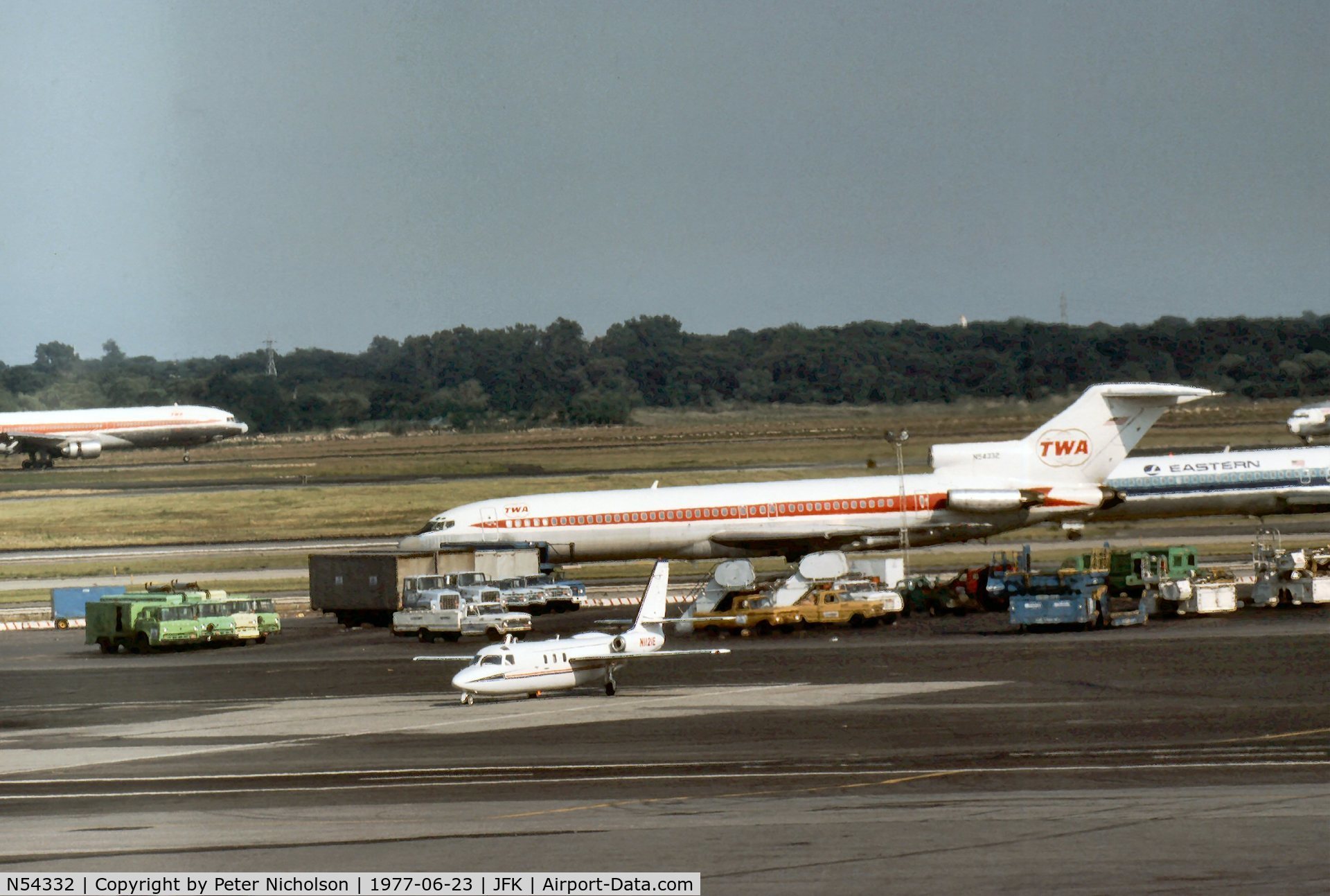 N54332, 1970 Boeing 727-231 C/N 20310, Trans World Airways Boeing 727-231 at Kennedy in the Summer of 1977.