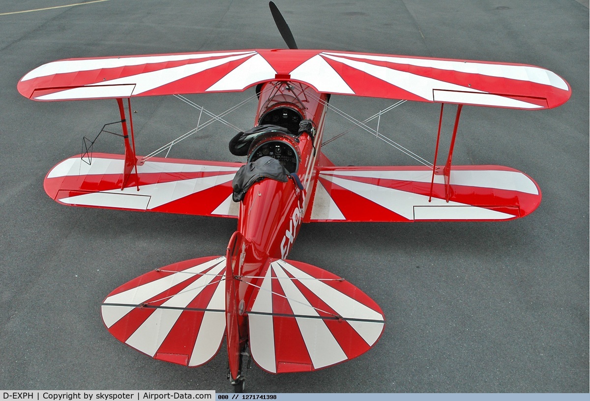 D-EXPH, 1972 Aerotek Pitts S-2A Special C/N 2015, In Germany gibt es 2 Orginal Rote Pitts S2A D-EXPH und D-ELYN