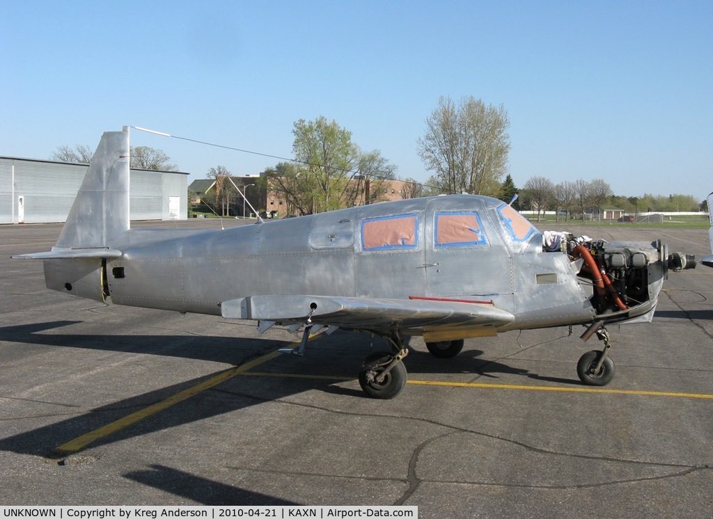 UNKNOWN, Miscellaneous Various C/N unknown, A bare metal Mooney in the process of being restored it appears. No registration number on this aircraft.