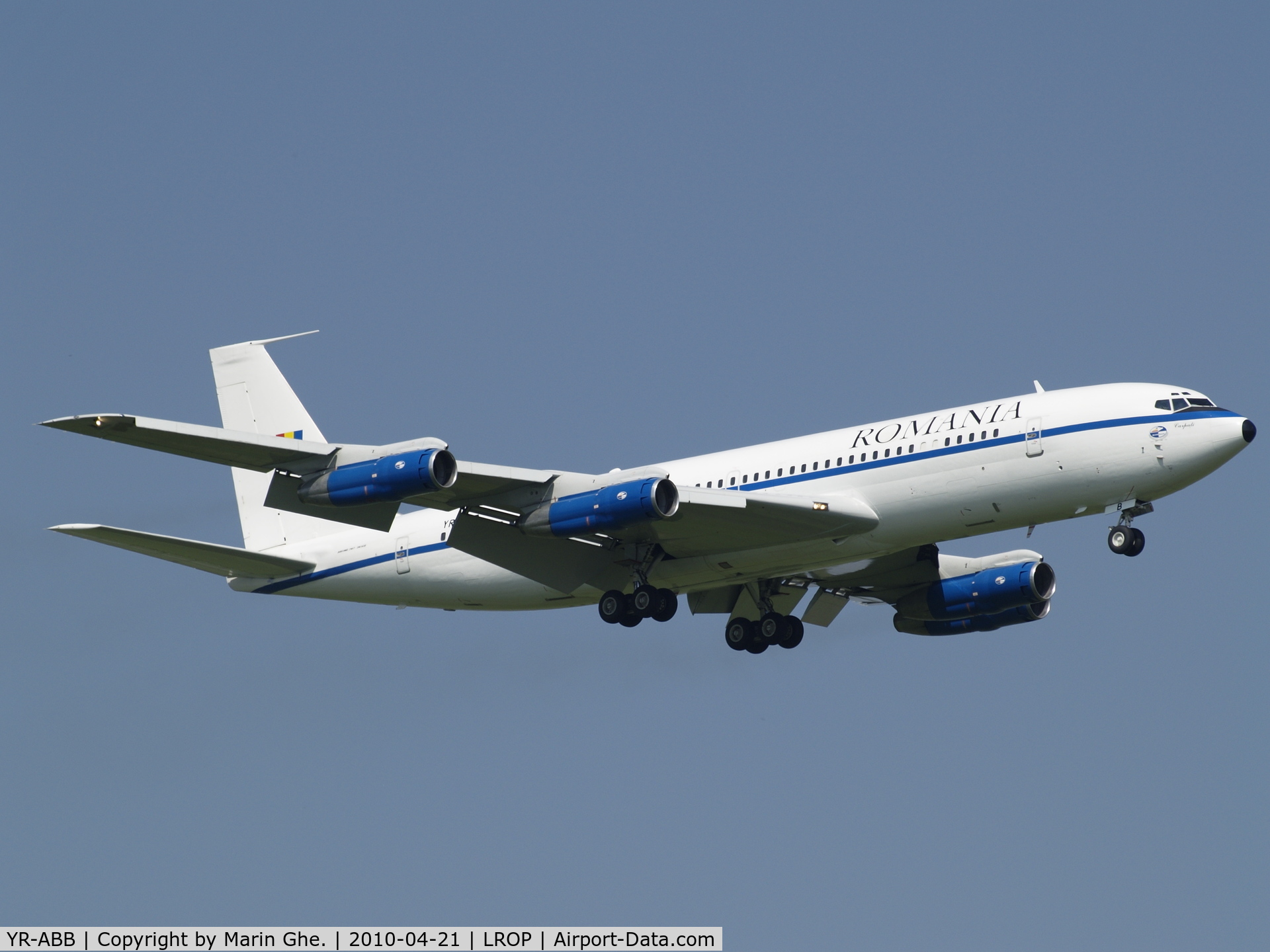YR-ABB, 1974 Boeing 707-3K1C C/N 20804, Bucuresti  Henri Coanda/ Otopeni