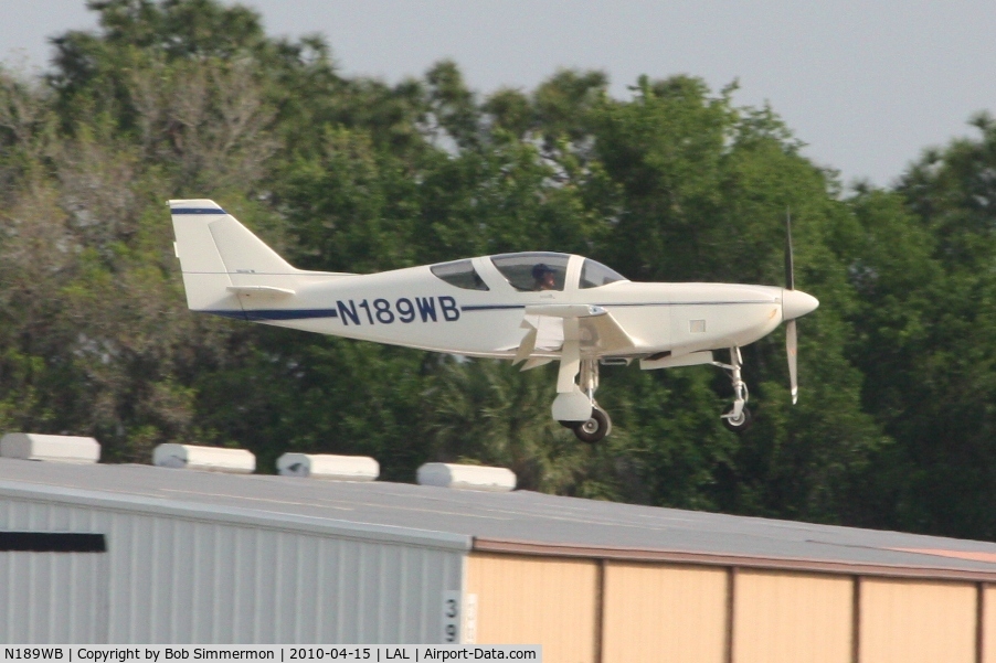 N189WB, 1984 Stoddard-Hamilton Glasair III C/N 3074, Arriving at Lakeland, FL during Sun N Fun 2010.