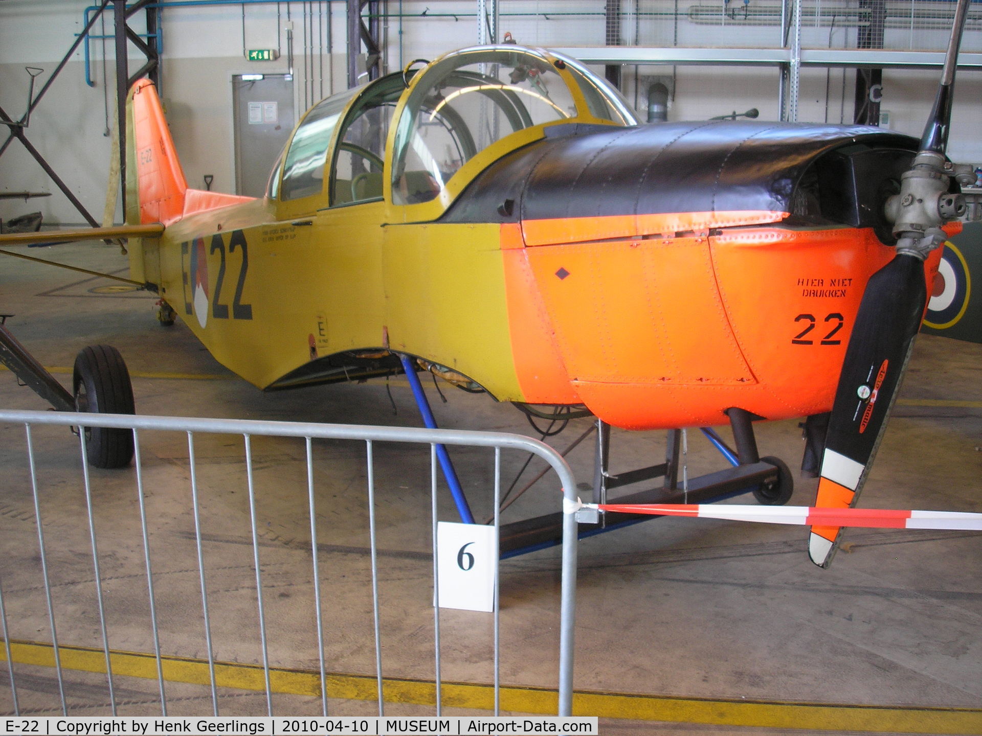 E-22, Fokker S.11-1 Instructor C/N 6213, MLM , Dutch AF Museum, Fokker S.11.1